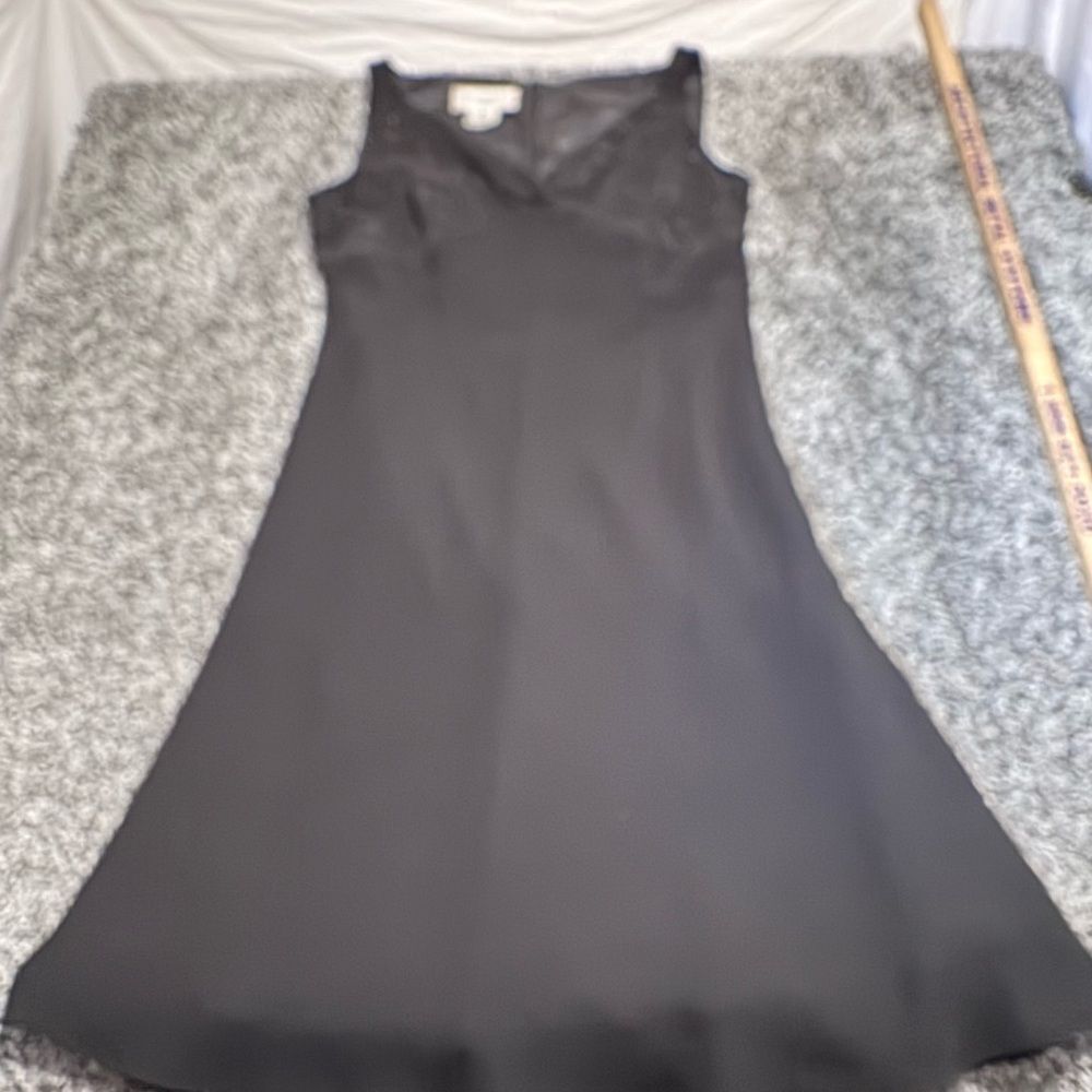 Evan Picone Classic Black Midi Dress size 12
